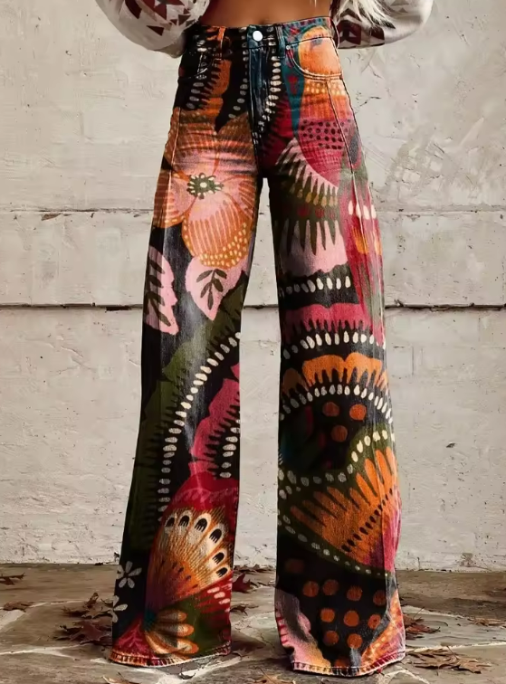 Chloé - Pantalons Boho Vintage Élégants