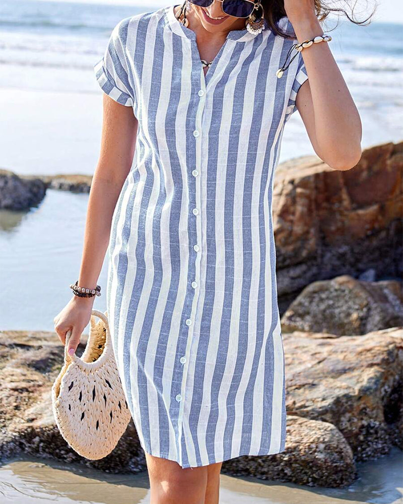 PAMELA | ROBE À RAYURES ÉLÉGANTE