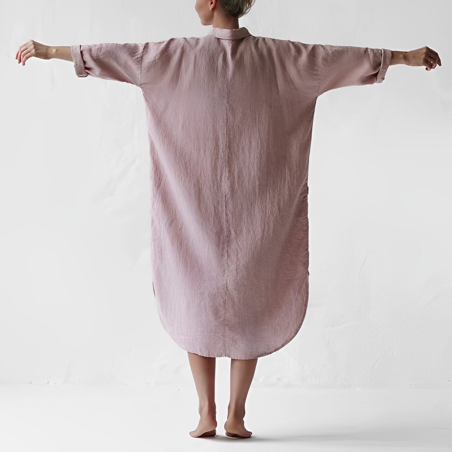 Justina - Robe Chemise en Lin