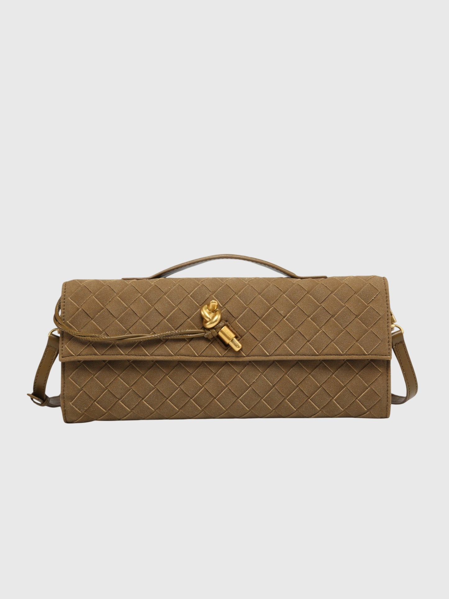 Cerise | Pochette en Suède Intrecciato de Luxe