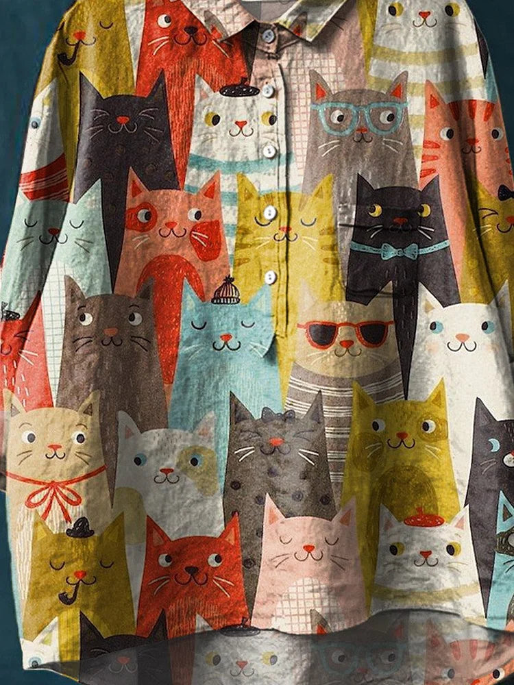Sheila™ - T-shirt Art de Chat