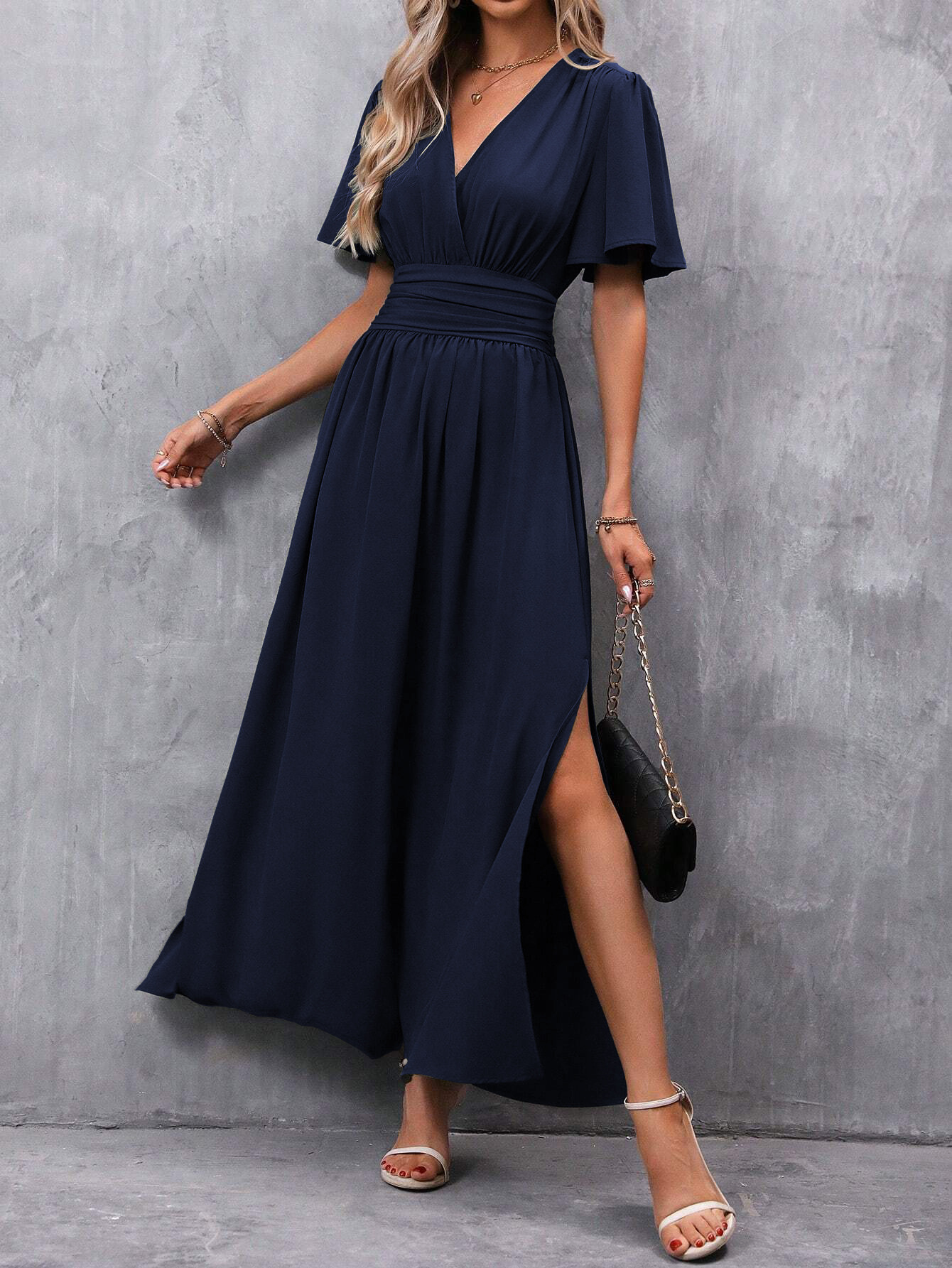 Rosabella - Robe femme à taille froncée