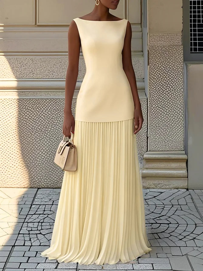 Micaela | Robe longue plissée de design