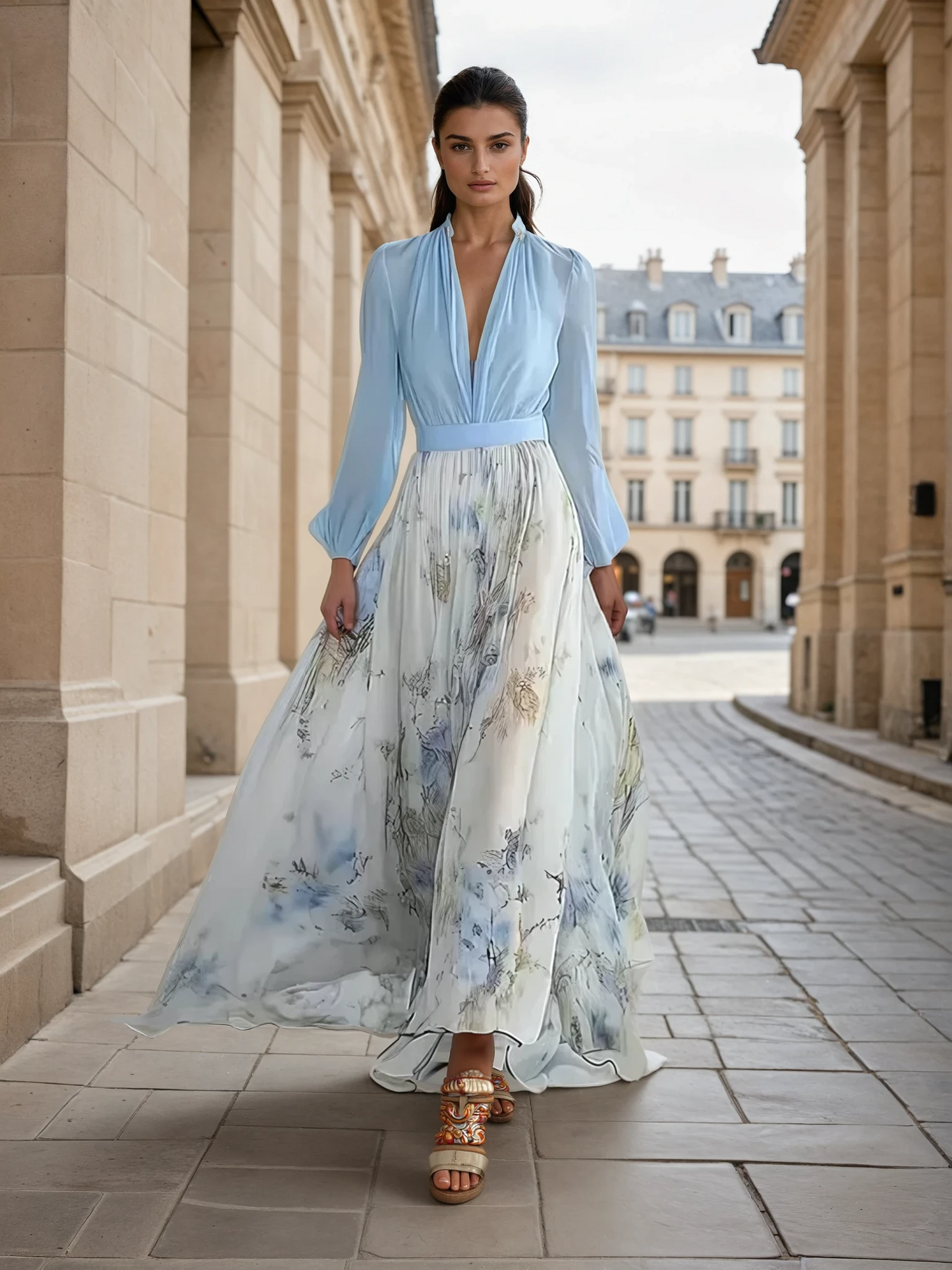 Zara | Élégant Robe Maxi Florale