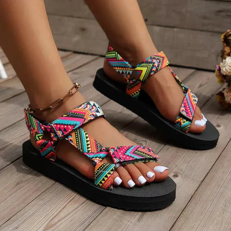 Carla - Sandales Comfort Vibrantes