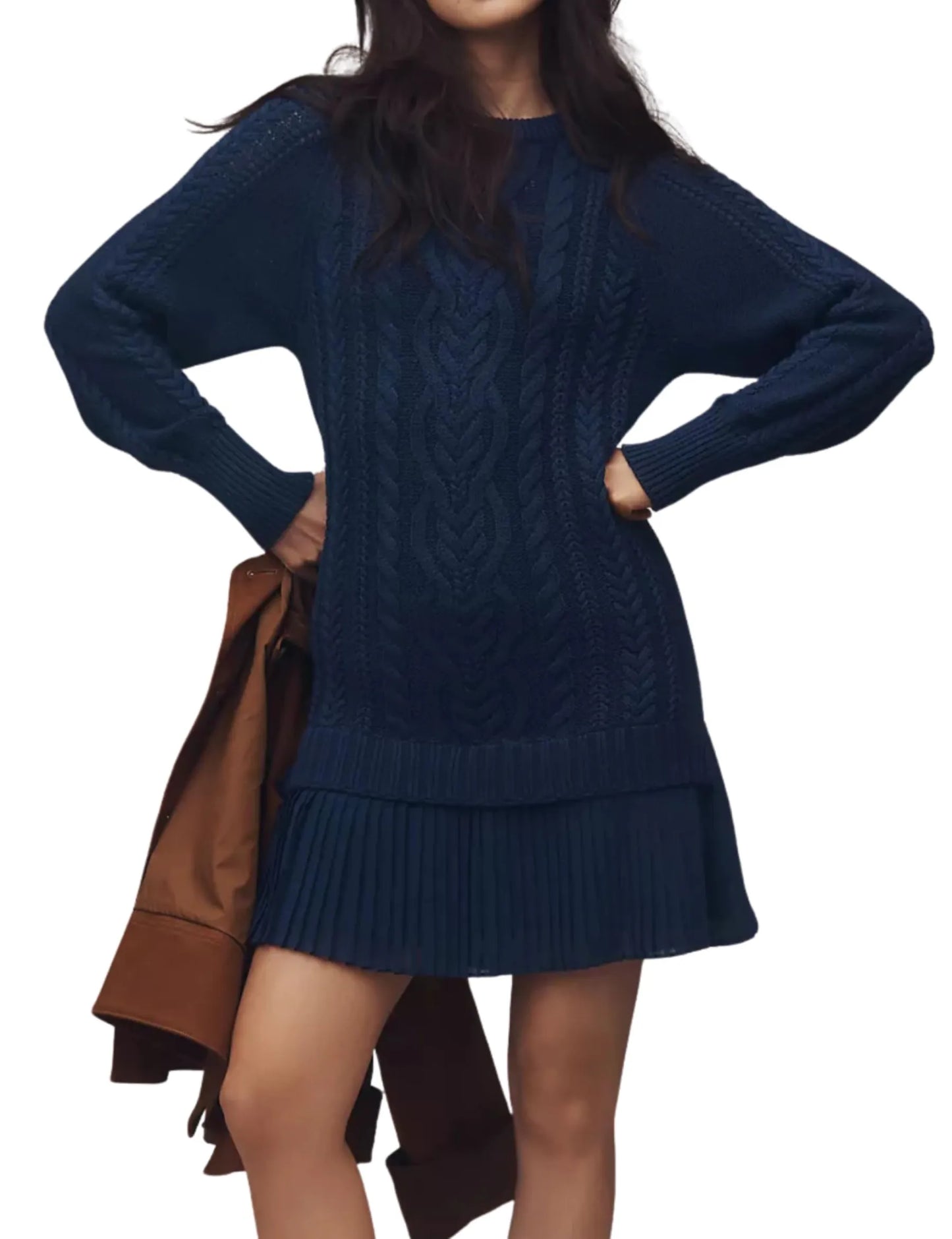 Robe en Pull Tressé