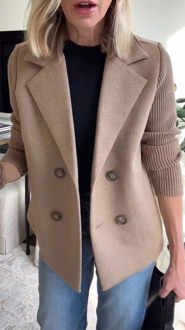 Amora™ | Blazer élégant à manches en tricot
