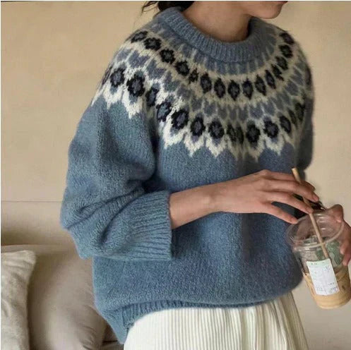 Sophie | Pull Jacquard Élegant