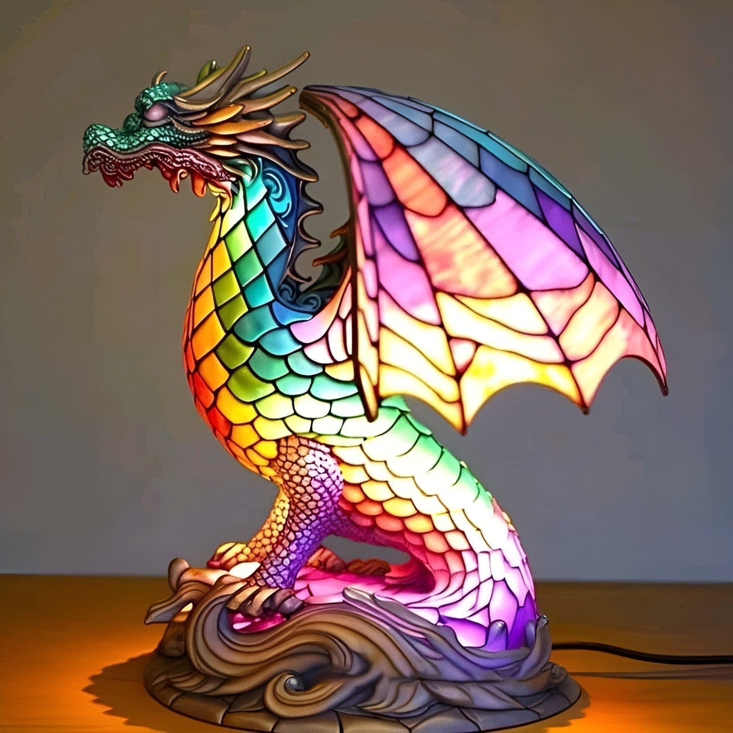 Animal Glow™ | Lampe en verre coloré fait main