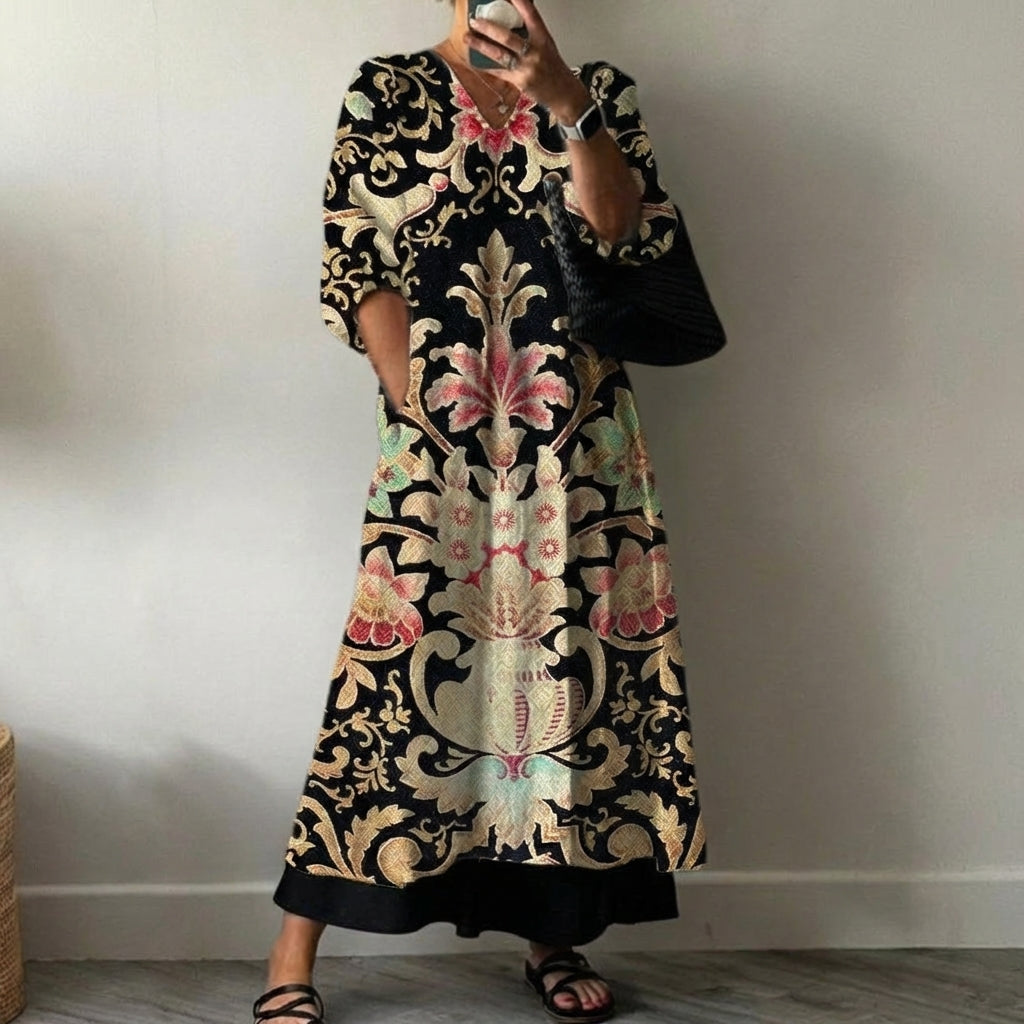 Eva | Robe Élégante Imprimée
