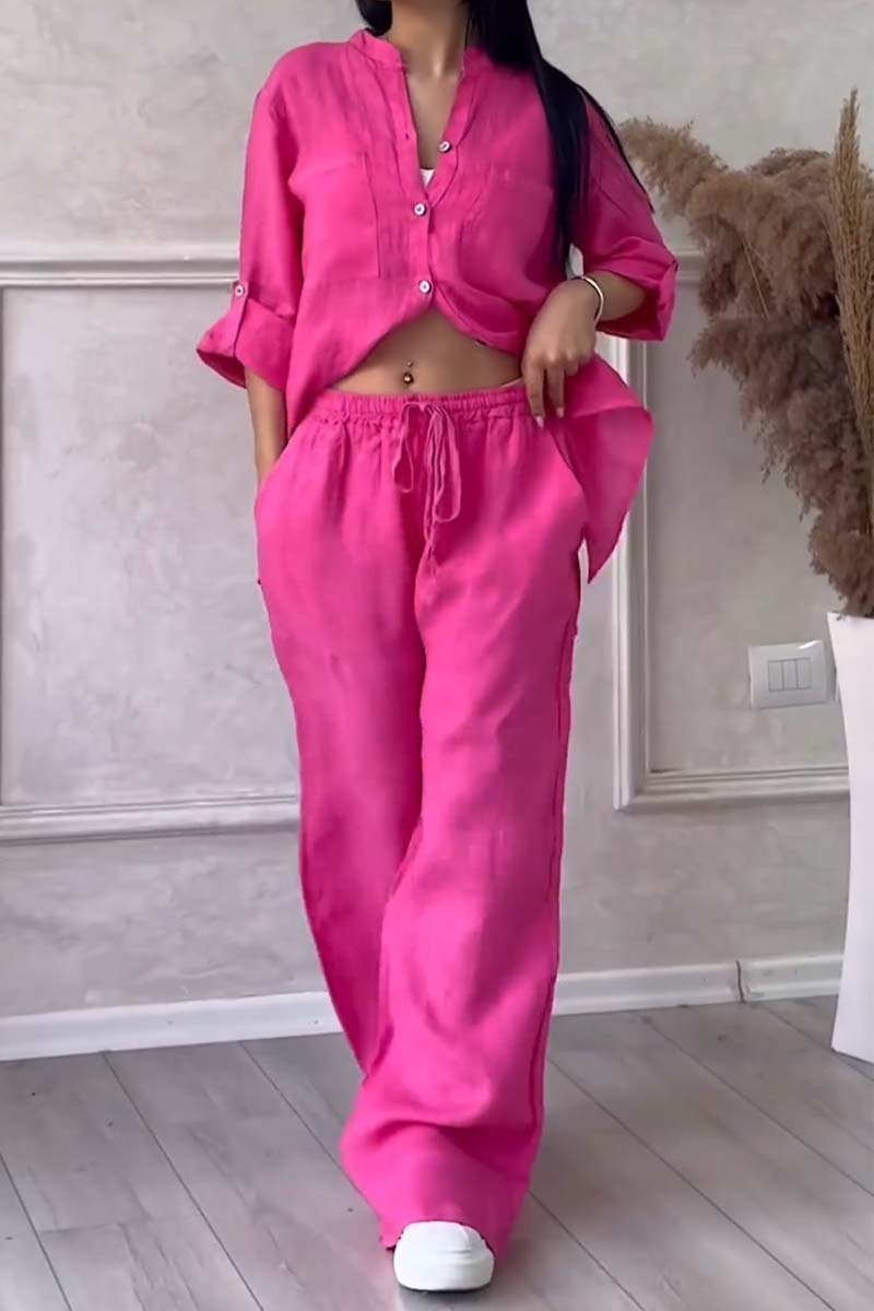Fara | Ensemble en Coton et Lin de Luxe – Chemise et Pantalon