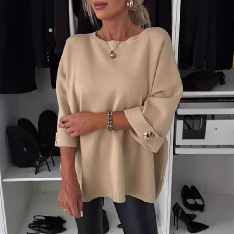 Millie - Haut Élégant à Manches Boutonnées