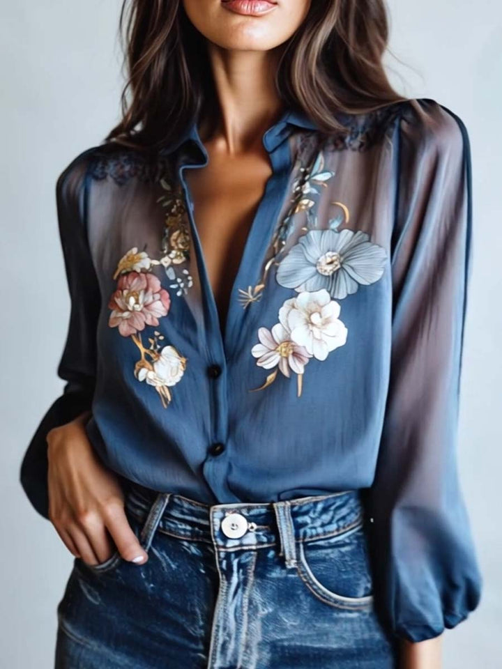 Blouse Florale Boho Chic pour Femmes