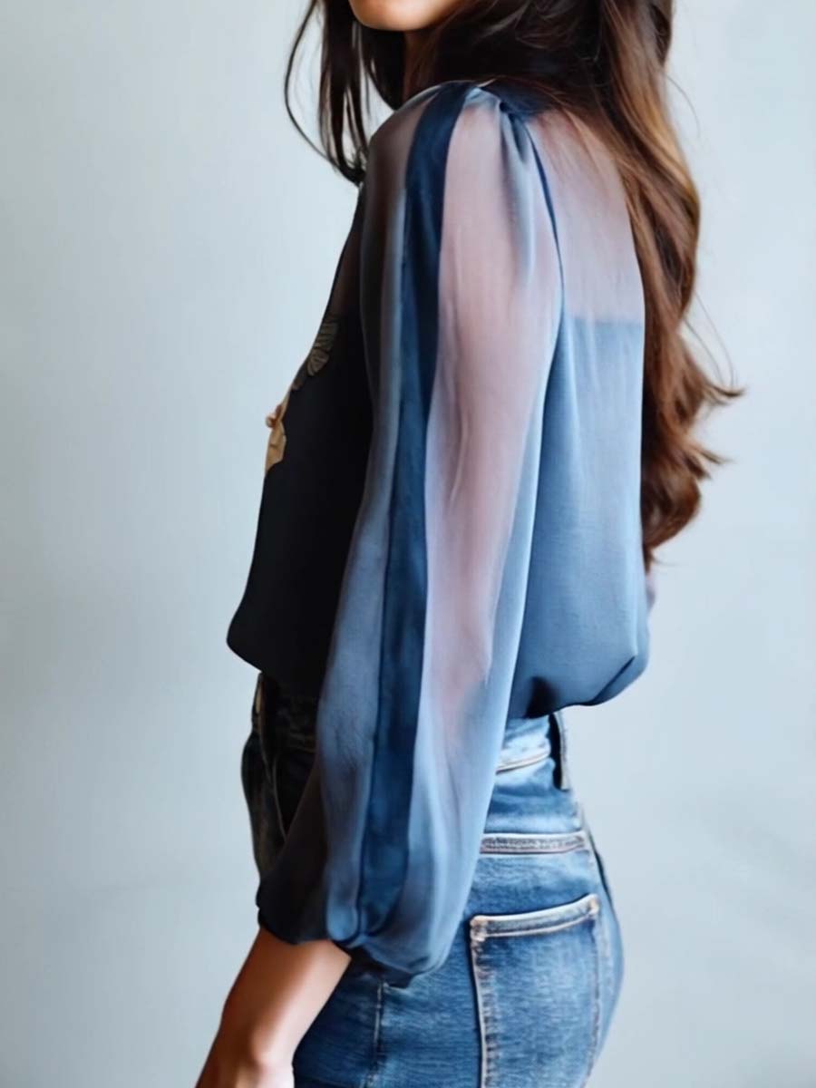 Blouse Florale Boho Chic pour Femmes
