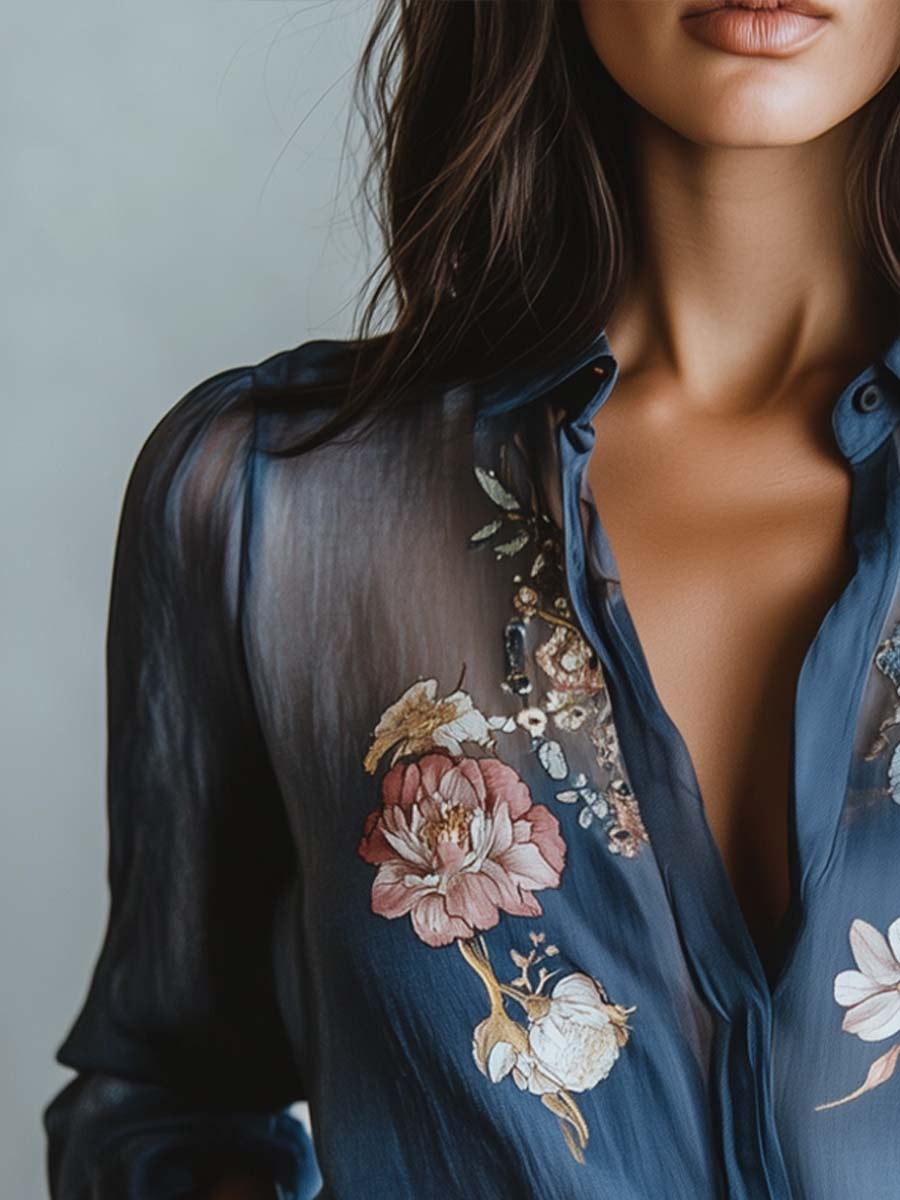 Blouse Florale Boho Chic pour Femmes