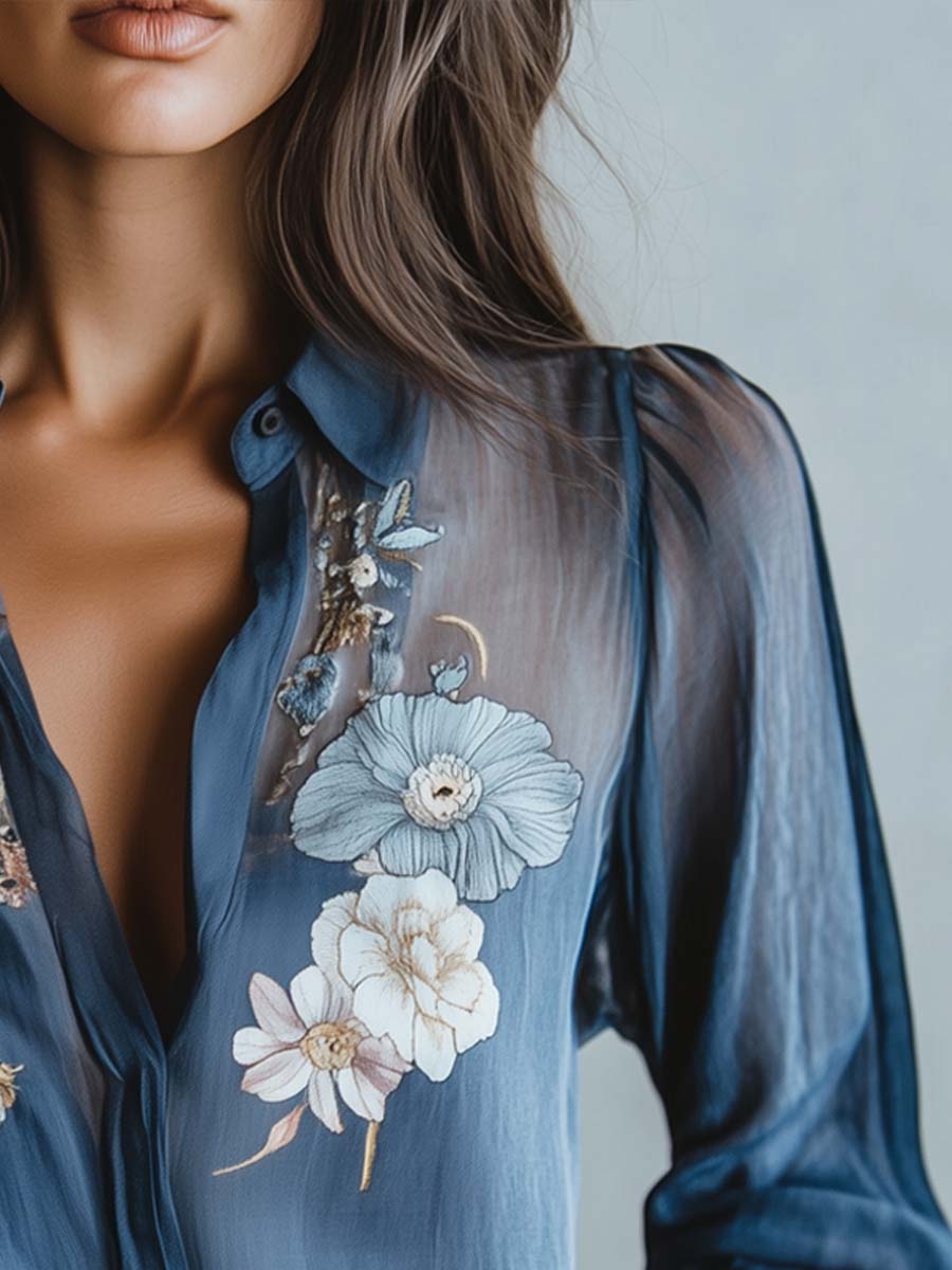 Blouse Florale Boho Chic pour Femmes