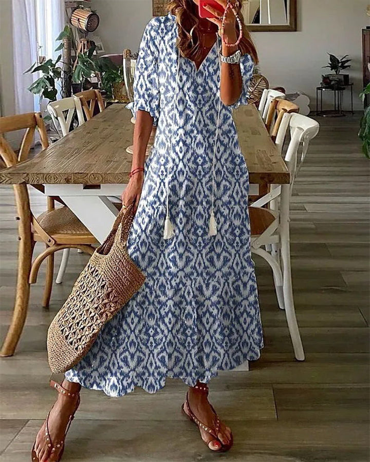 Ava™ | Robe Boho Élégante avec Couverture du Ventre