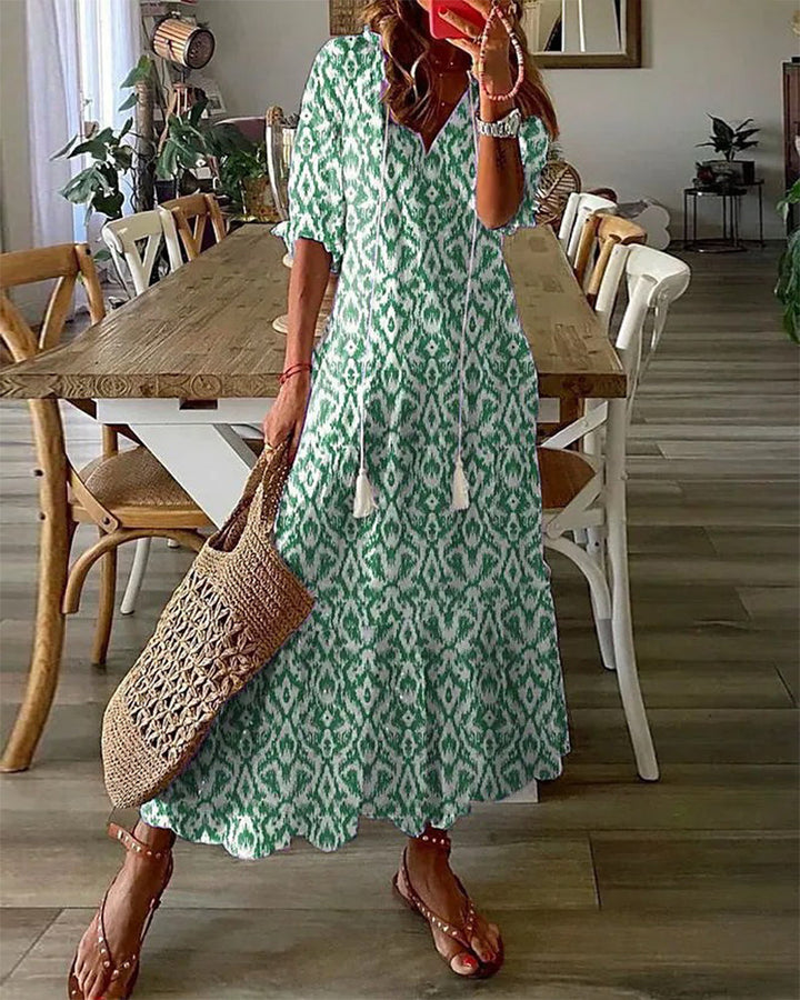 Ava™ | Robe Boho Élégante avec Couverture du Ventre