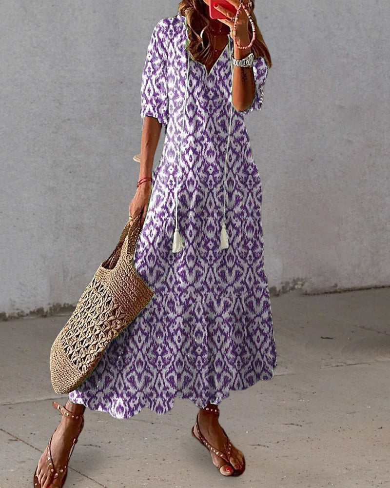 ARIA | Robe Bohème à Couverture du Ventre