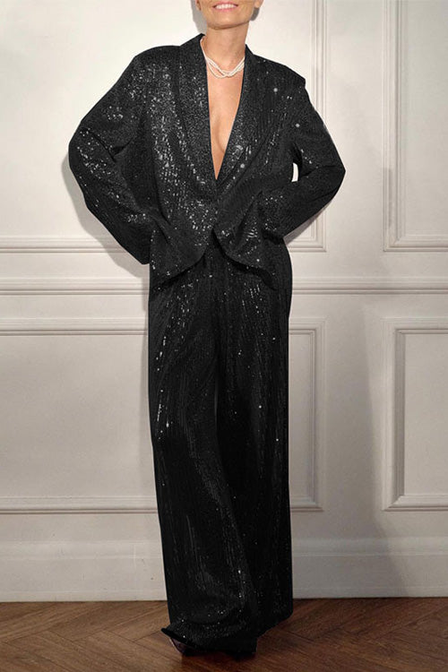 Maxwell | Veste de Costume Pailletée