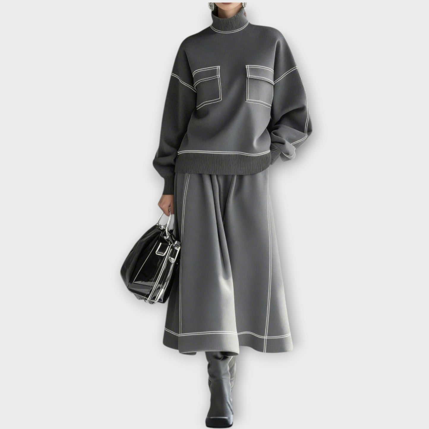 Ensemble de Deux Pièces Chic Minimaliste