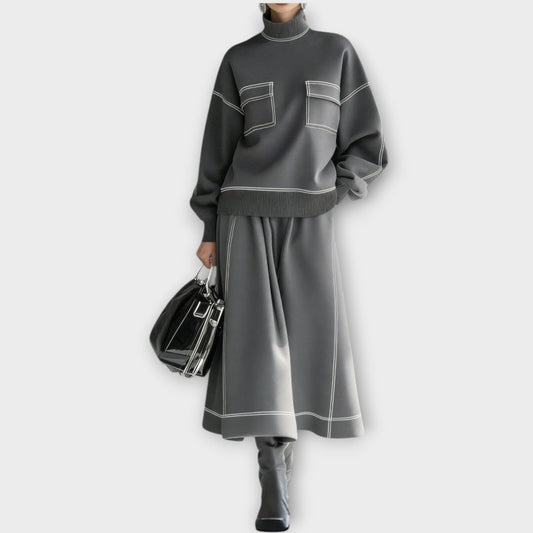 Ensemble de Deux Pièces Chic Minimaliste