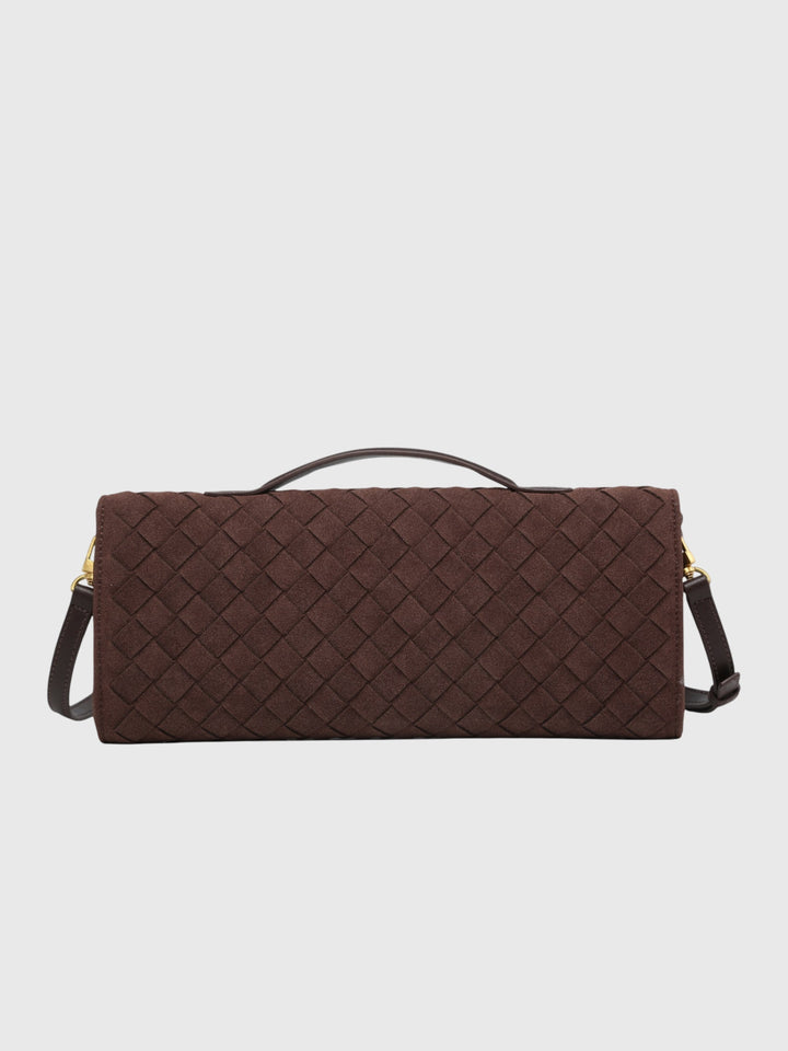 Cerise | Pochette en Suède Intrecciato de Luxe