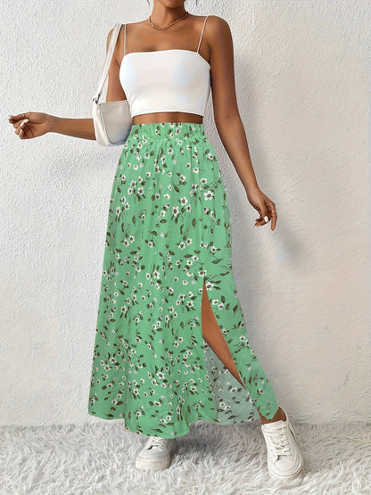 SOLYNNE – JUPE MAXI À IMPRIMÉ FLORAL