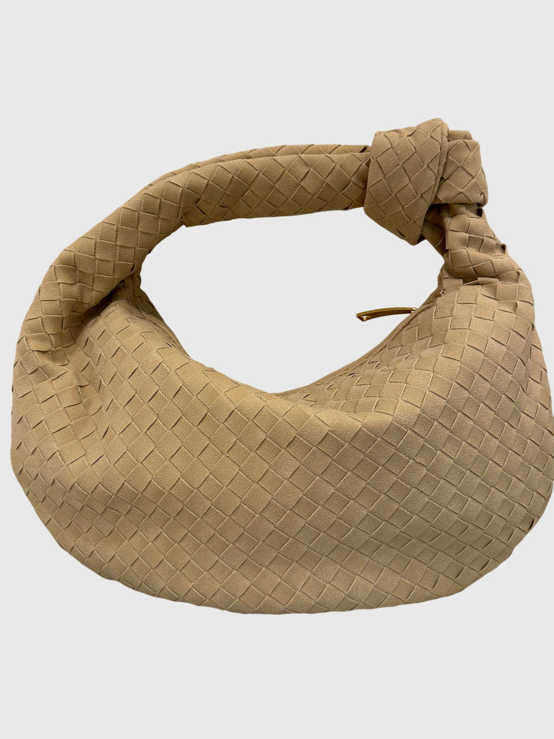 Celeste | Sac Medium Suédé Tressé avec Nœud