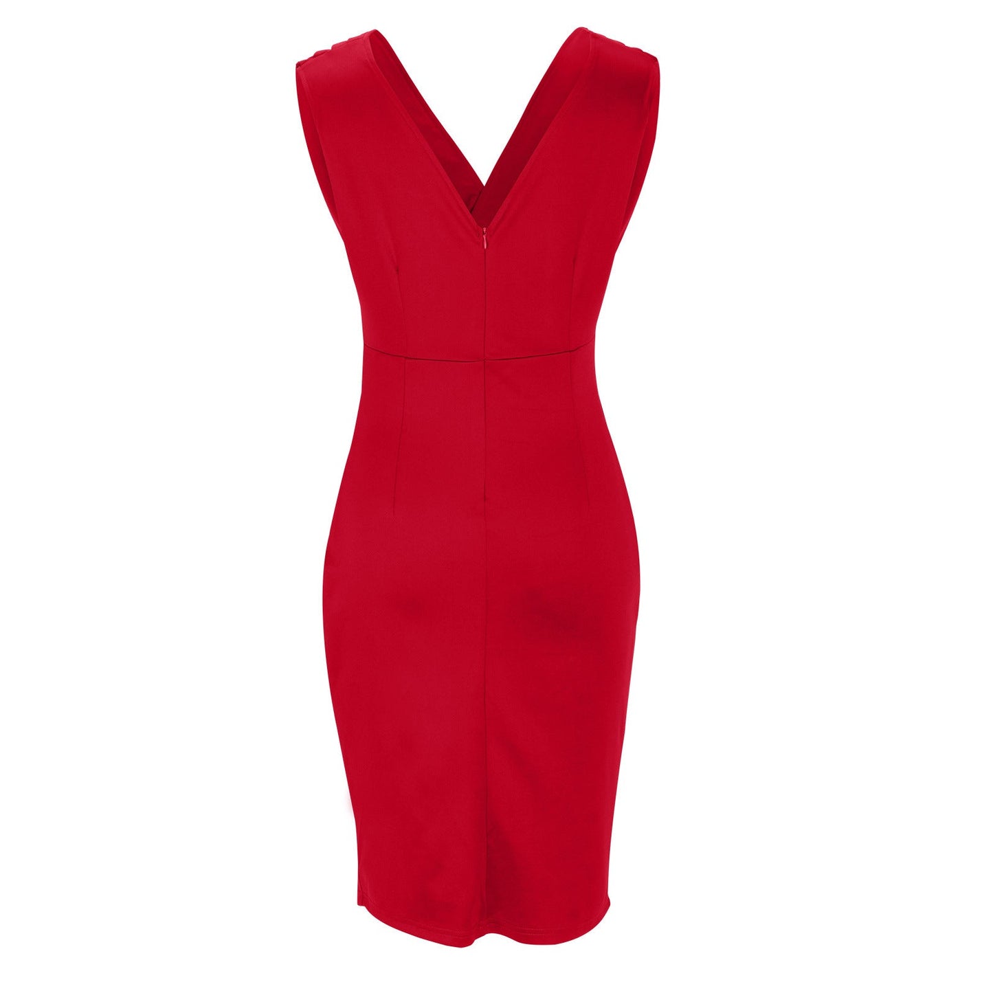 Freesia | Robe ajustée avec décolleté en V et fente