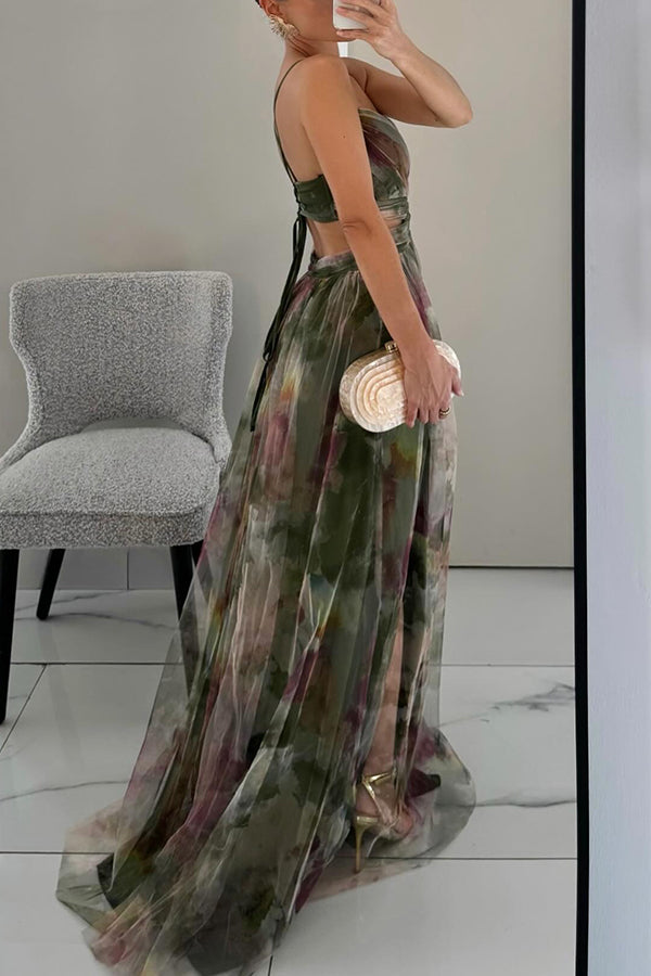 Aira - Robe Longue Élégante avec Lacets