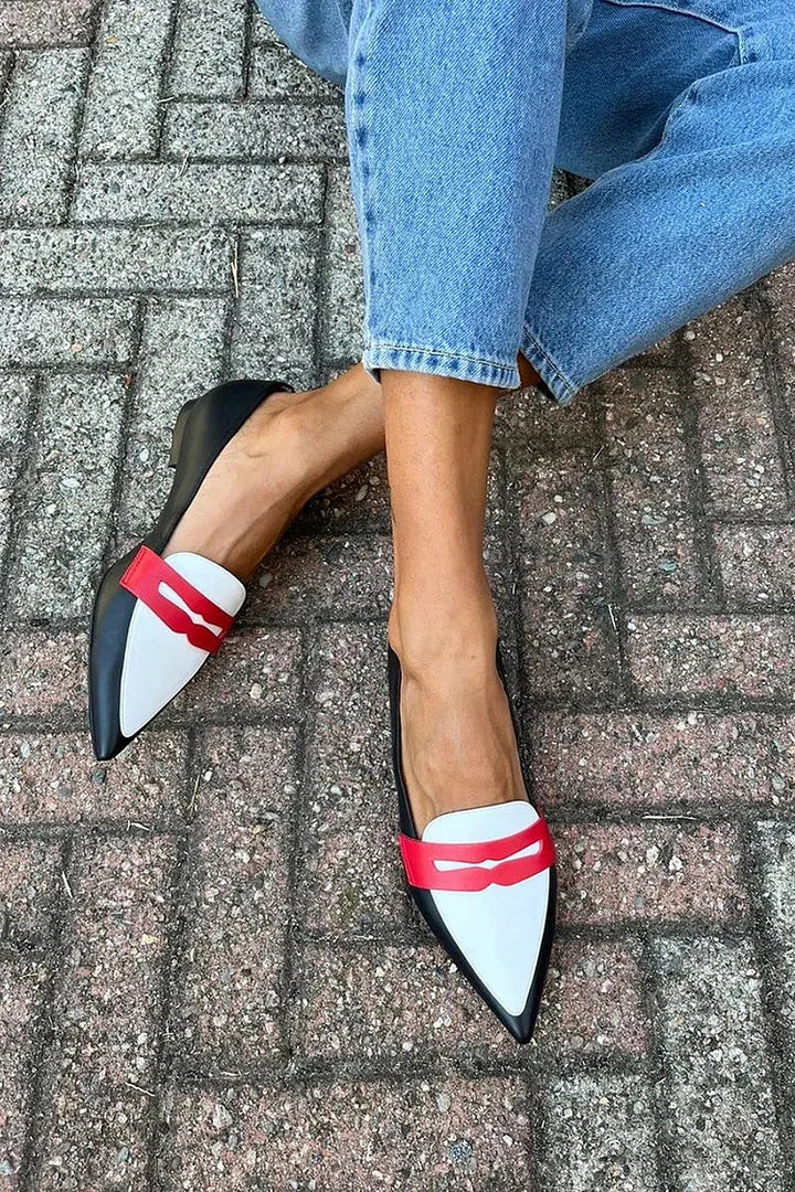 CHAUSSURES À POINTE BICOLOR