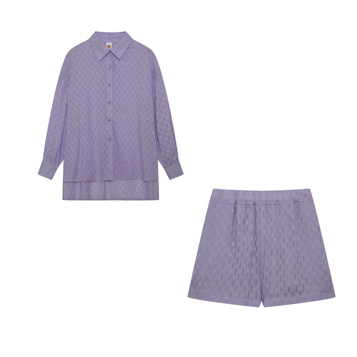 Elizabeth - Ensemble Chemise et Shorts Aérés