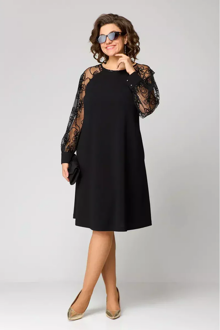 Coralía | Robe Femme avec Manches Brodées