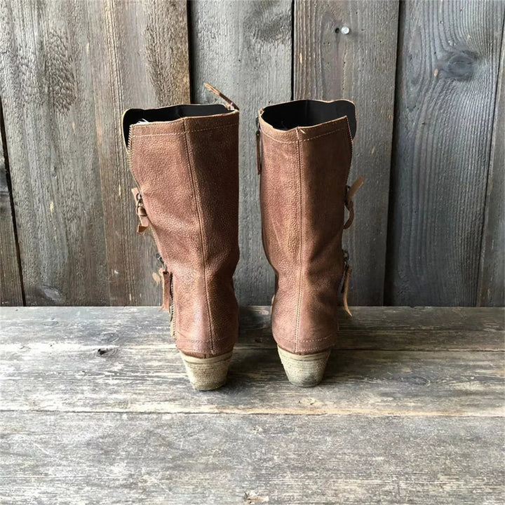 Elvira - Bottes en Cuir Résistant