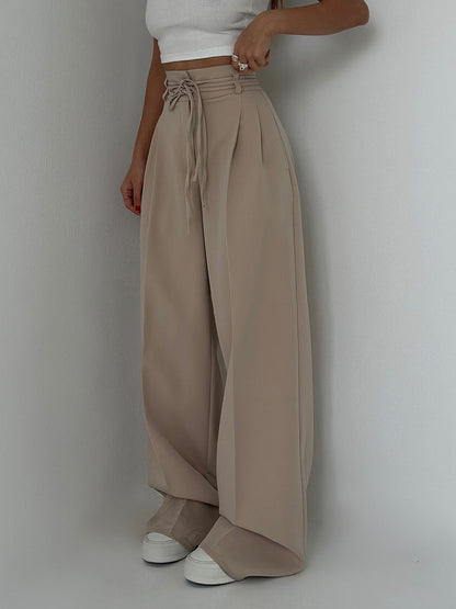 Josephine | Pantalons Taille Haute à Jambes Larges