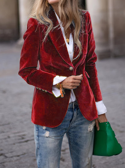 Vincent | Veste de costume slim en velours