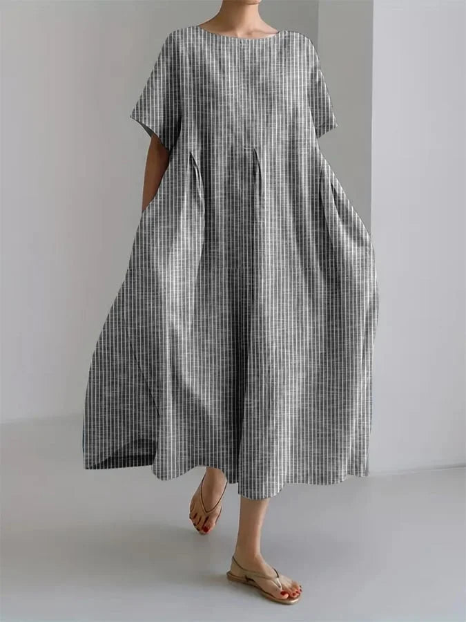 Bianca™ | Robe Longue Décontractée avec Coupe Confortable et Style Rétro