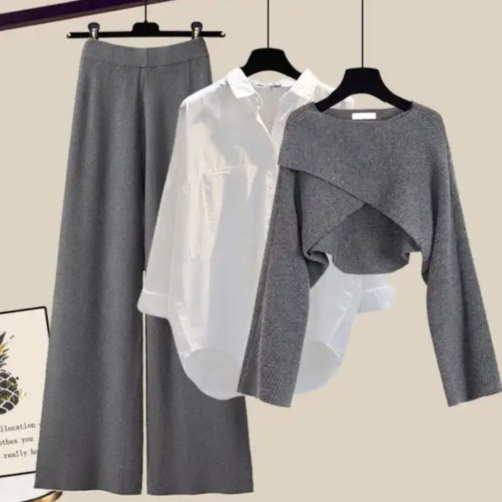 AMIRA – ENSEMBLE TROIS PIÈCES À MANCHES LONGUES CONFORTABLE