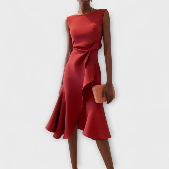 Darlene | Robe Midi Sophistiquée