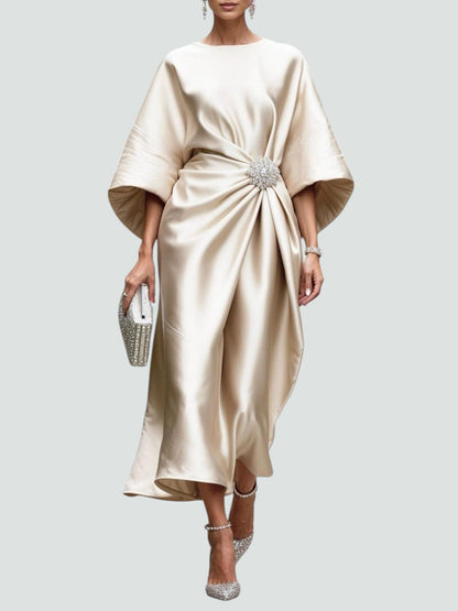Zoey - Élégant Robe Longue en Satin