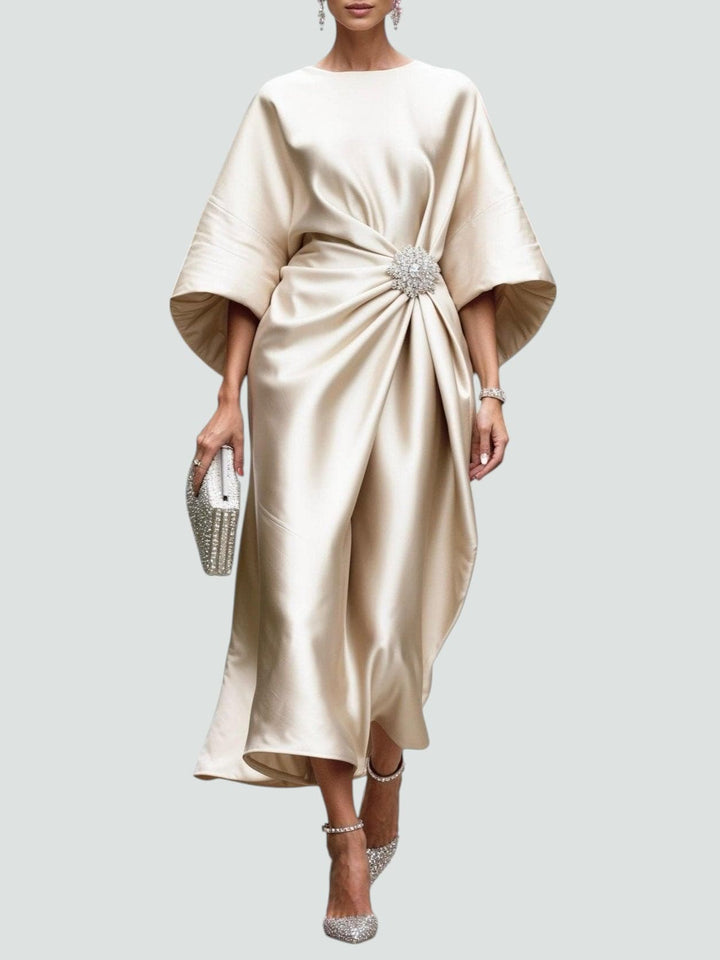 Zoey - Élégant Robe Longue en Satin
