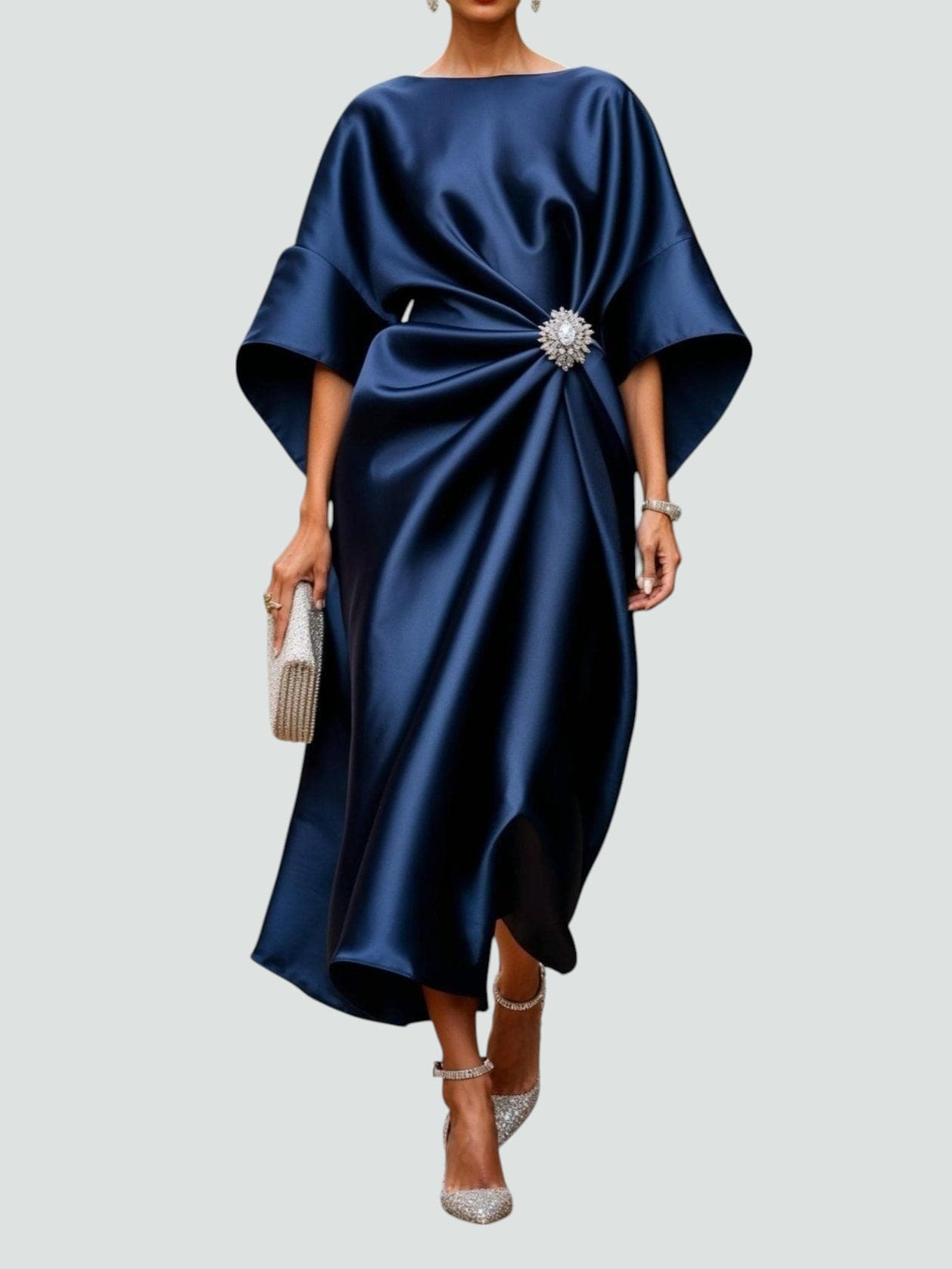 Zoey - Élégant Robe Longue en Satin
