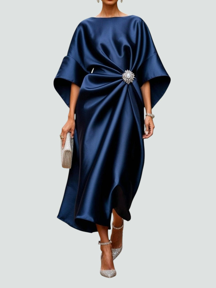 Zoey - Élégant Robe Longue en Satin