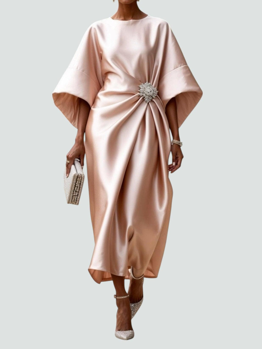 Zoey - Élégant Robe Longue en Satin