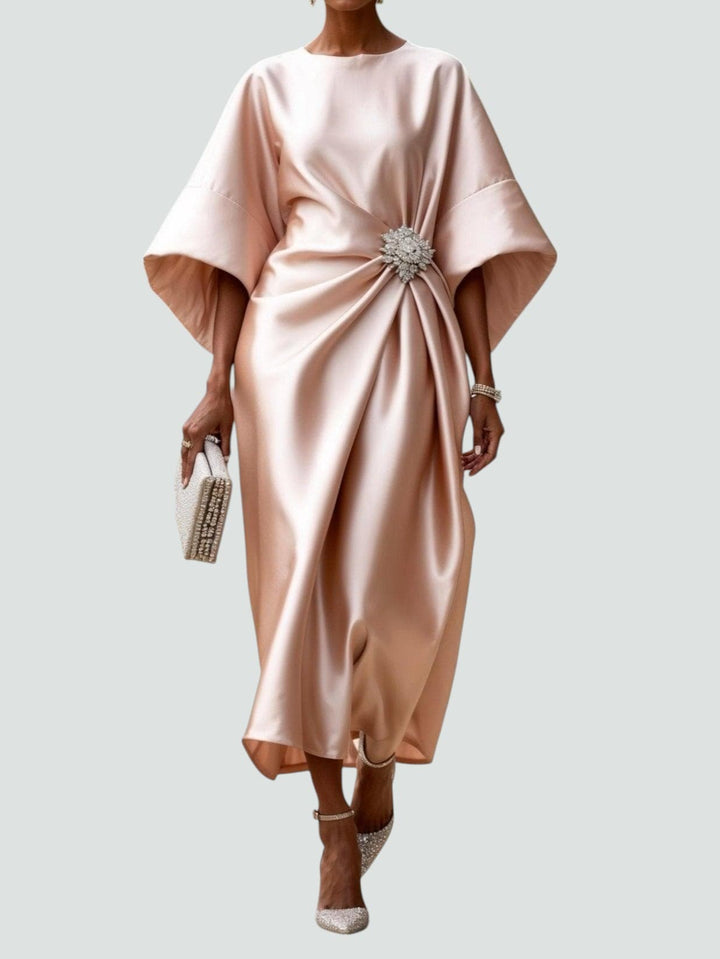 Zoey - Élégant Robe Longue en Satin