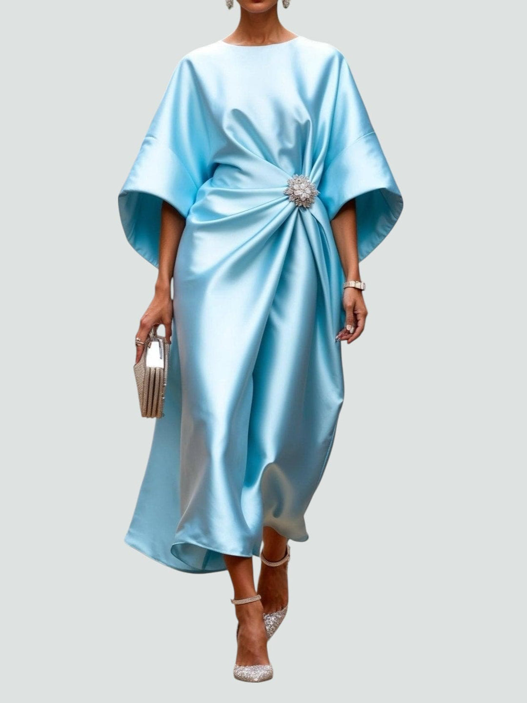 Zoey - Élégant Robe Longue en Satin