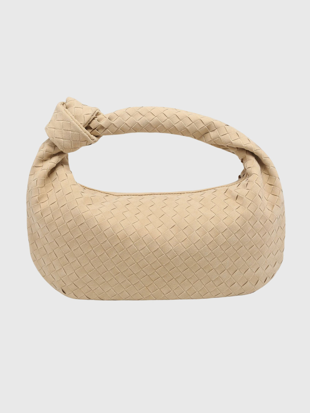 Celeste | Sac Medium Suédé Tressé avec Nœud