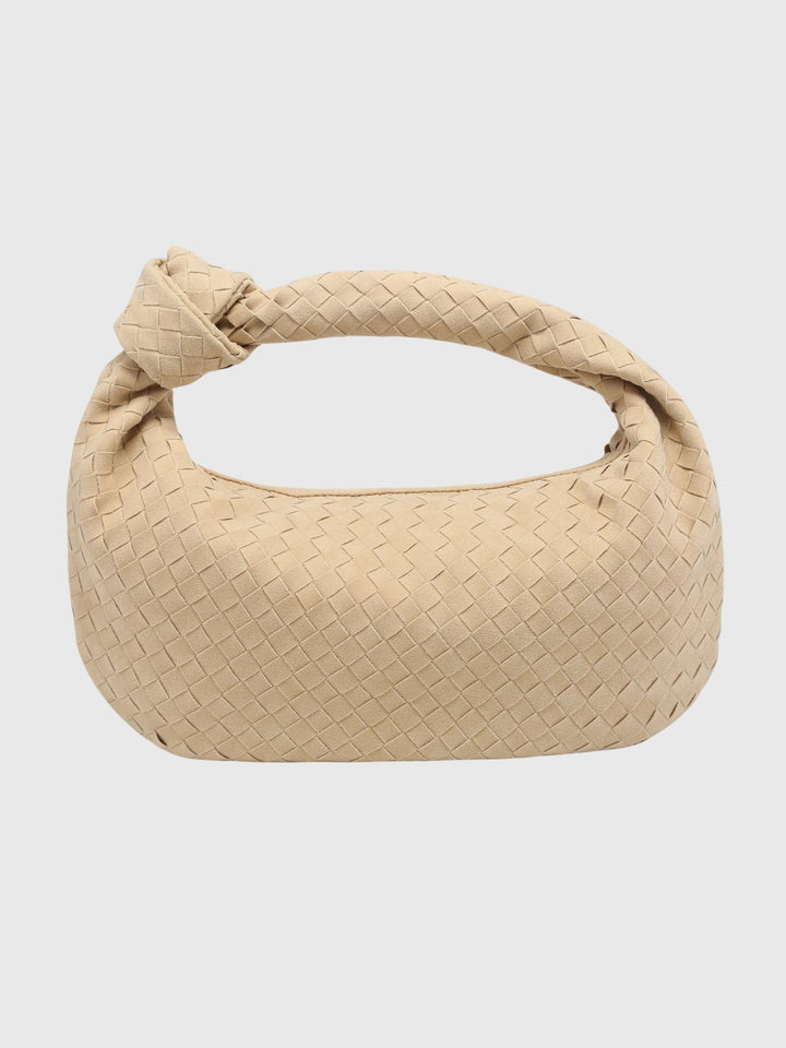 Celeste | Sac Medium Suédé Tressé avec Nœud