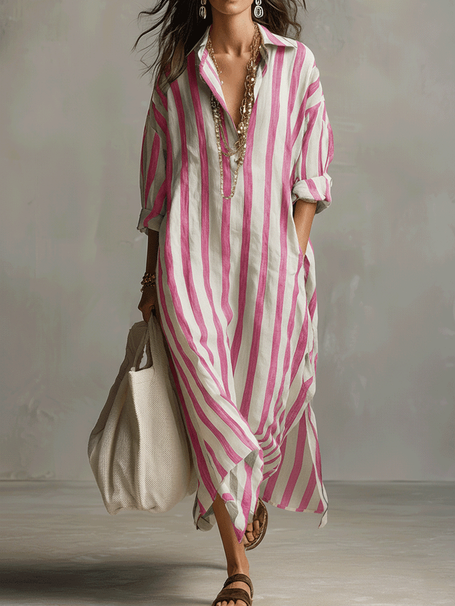 Arden | Robe Maxi Bohème Rayée
